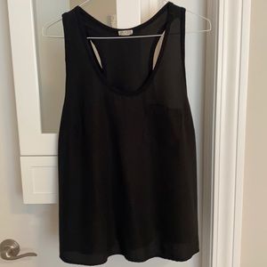 Converse One Star Black 100% Polyester Tank Top